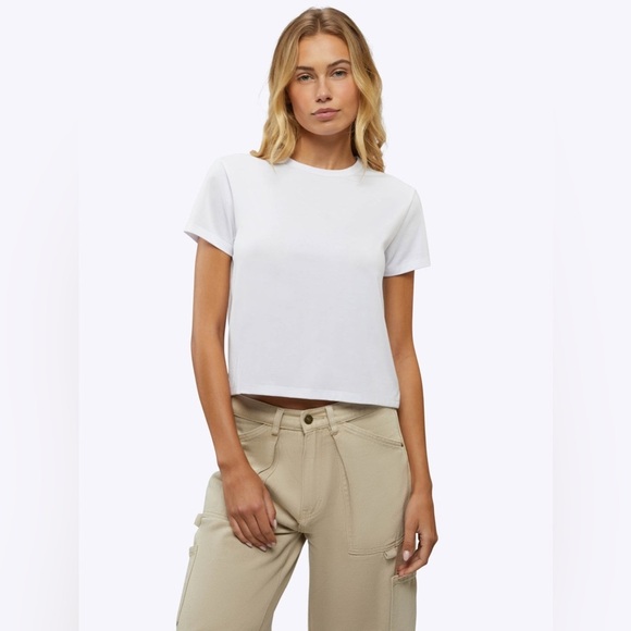 NWOT Cuts Clothing White Almost Friday Tee - Picture 1 of 9